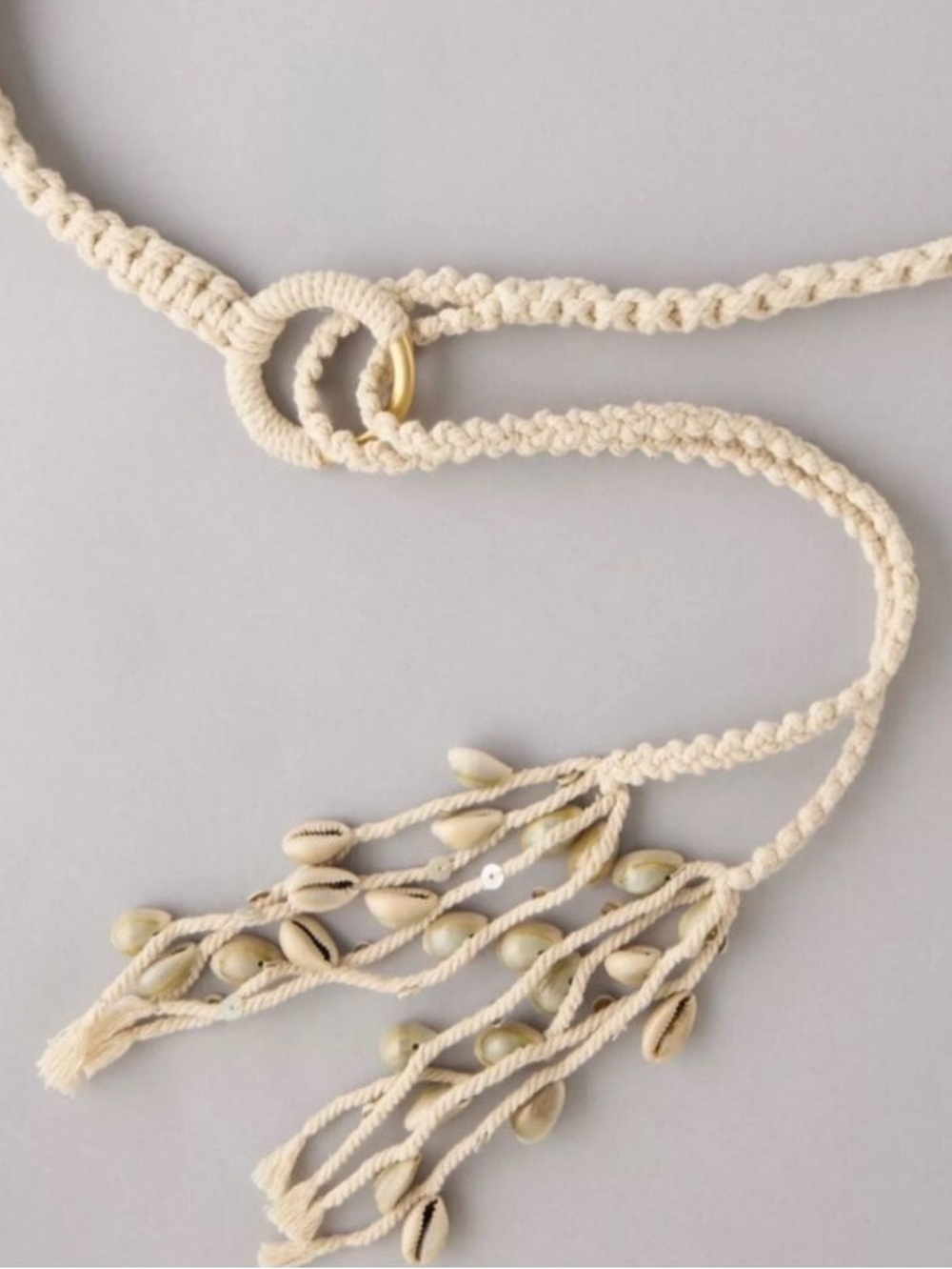 Macrame Carry Strap + Belt Multifunction Multipurpose NEW Handcrafted Natural - Picture 12 of 15